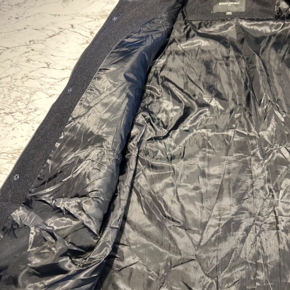 Banana republic wool military style bomber jacket - Picture 3 of 5